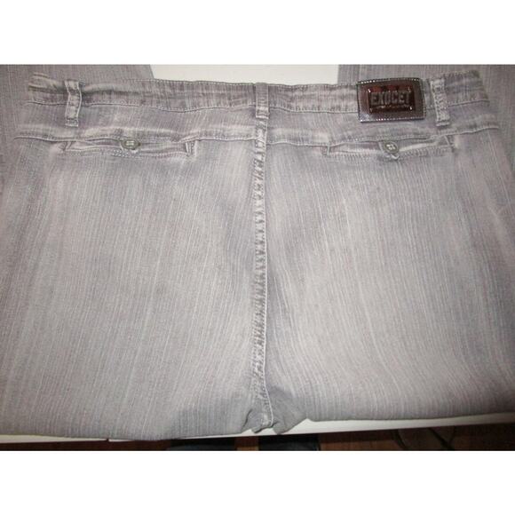 True Vtg EXOCET Chino Jeans Womens 20 Collection Gray Stretch TALL 80s 90s Urban - Picture 6 of 6